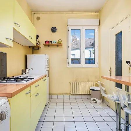 Le Ptit Havrais, Idéal Couple, Solo Ou Pro à 2 Min à Pied De La Apartamento