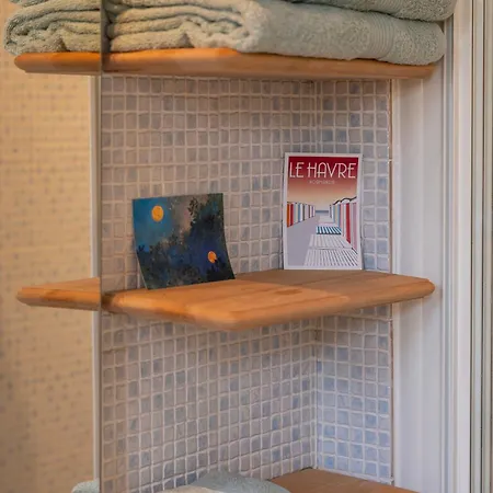 Le Ptit Havrais, Idéal Couple, Solo Ou Pro à 2 Min à Pied De La Apartamento *